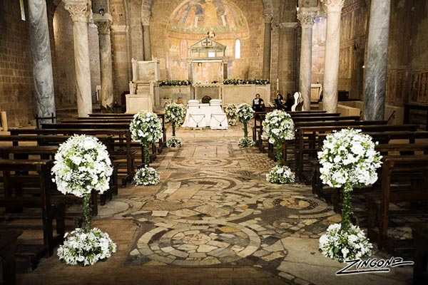 countryside wedding ceremony to St Elias 39s Abbey Rome